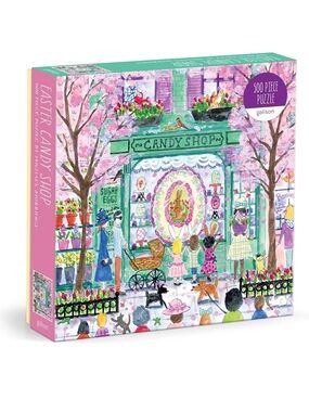 Galison Easter Candy Shop 500-Piece Michael Storring Jigsaw Puzzle